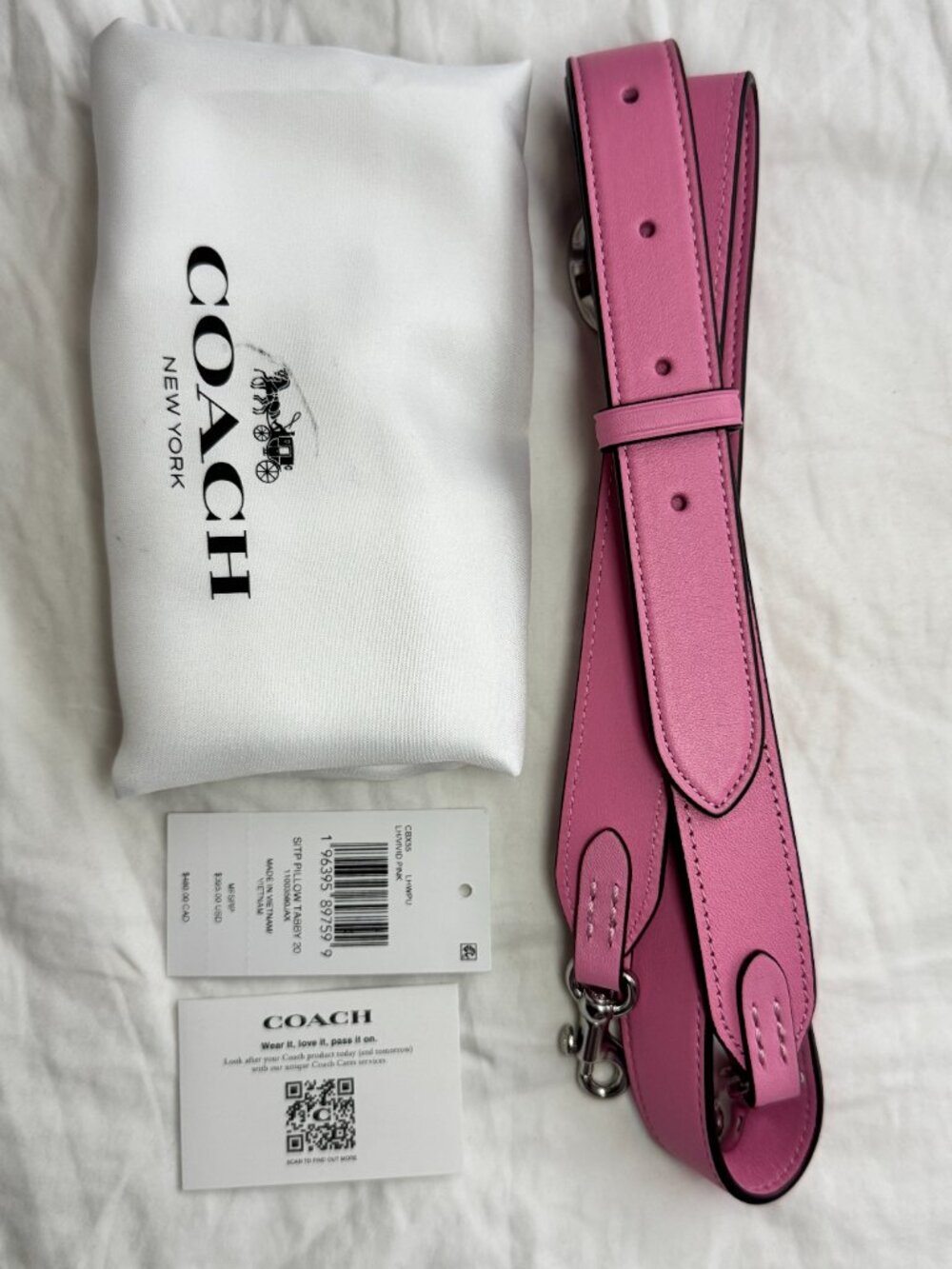 Coach The Summer I Turned Pretty 20 Pillow Tabby Bag Vivid Pink - No Hang Tags - Picture 4 of 9